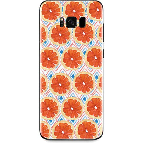 Bouffants and Broken Hearts Citrus Geo Galaxy S8 Plus Skin